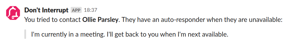Slack Auto-Responder