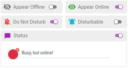 Appear online, but enable Do Not Disturb